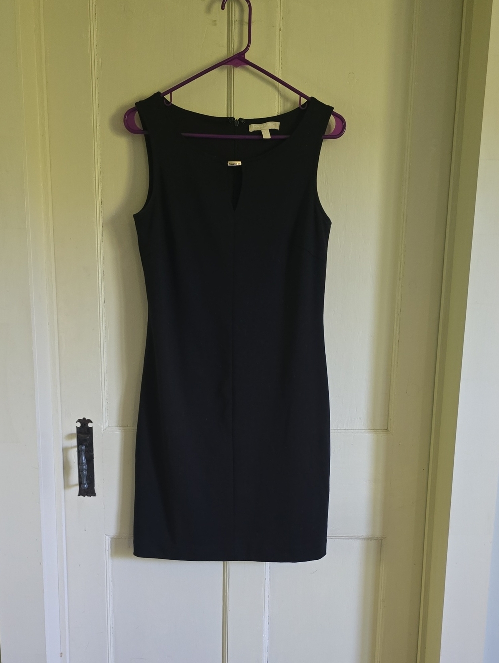 Banana Republic Black Sleeveless Sheath Dress